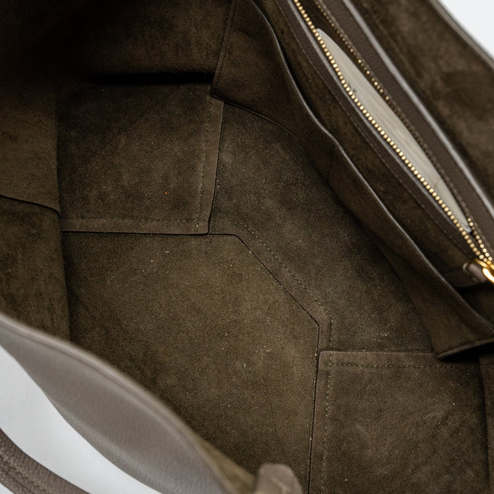 Top Quality Celine small cabas phantom bag grained calfskin taupe