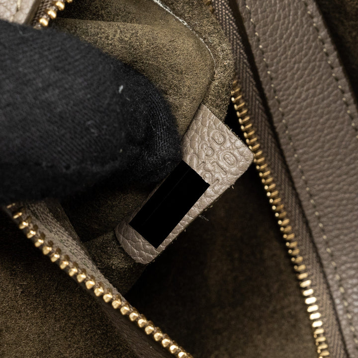 Top Quality Celine small cabas phantom bag grained calfskin taupe