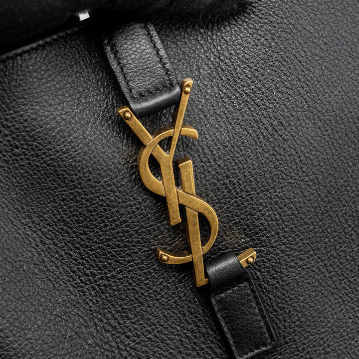 Saint Laurent/YSL Le 5 A 7 Supple Large Smooth Calfskin Black GHW