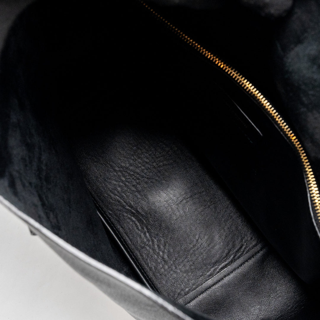 Saint Laurent/YSL Le 5 A 7 Supple Large Smooth Calfskin Black GHW