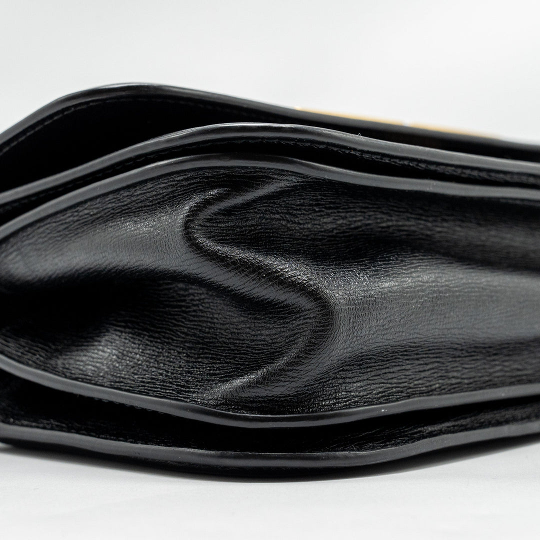 Top Quality Balenciaga Gossip Shoulder Bag Calfskin Black GHW