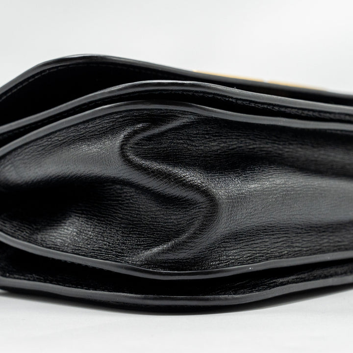 Top Quality Balenciaga Gossip Shoulder Bag Calfskin Black GHW