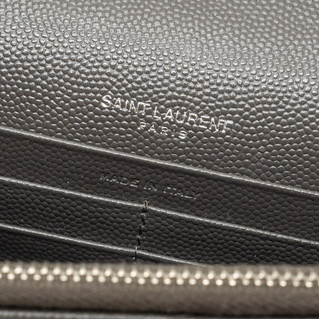 Saint Laurent/YSL Envelop Chain Bag Calfskin Grey SHW