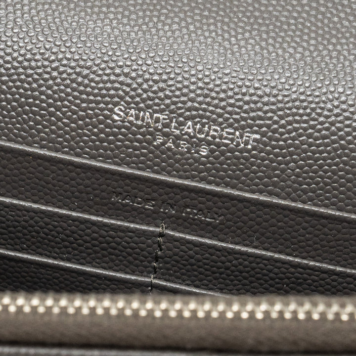 Saint Laurent/YSL Envelop Chain Bag Calfskin Grey SHW
