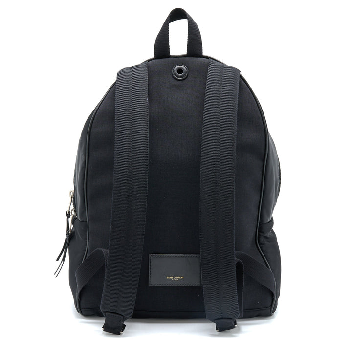 Saint Laurent/YSL City Backpack Nylon Black SHW
