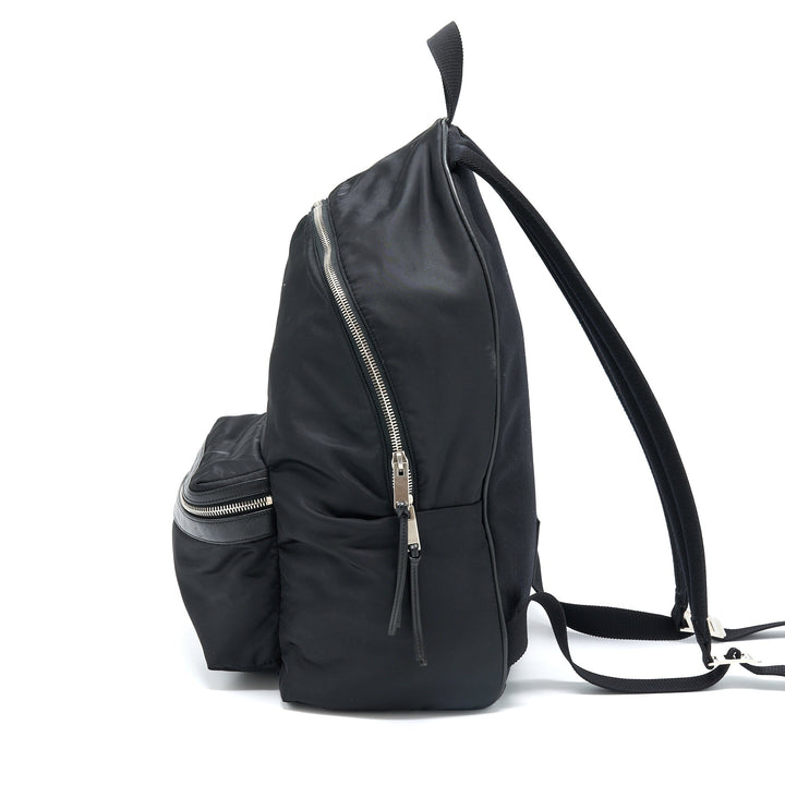 Saint Laurent/YSL City Backpack Nylon Black SHW