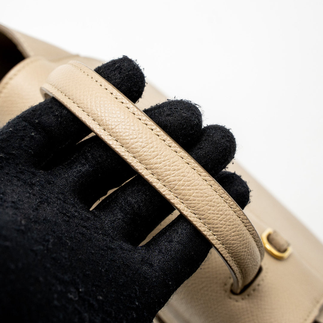 Celine Nano Belt Bag Grained Calfskin Light Beige