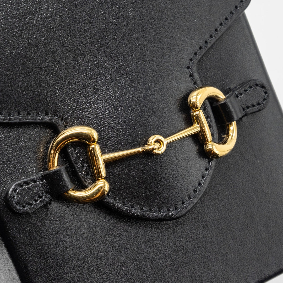 Gucci 1955 Horsebit 1955 Crossbody Bag Calfskin Black