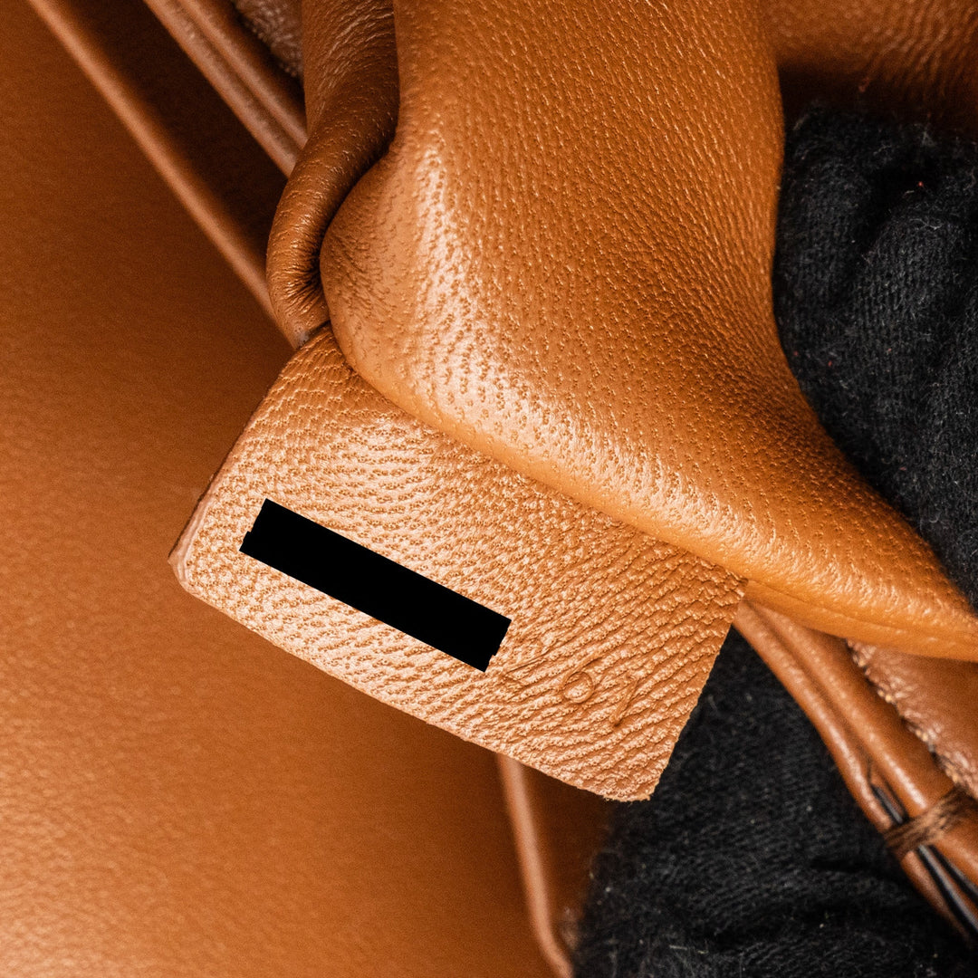 Celine Classic triomphe bag canvas / calfskin tan