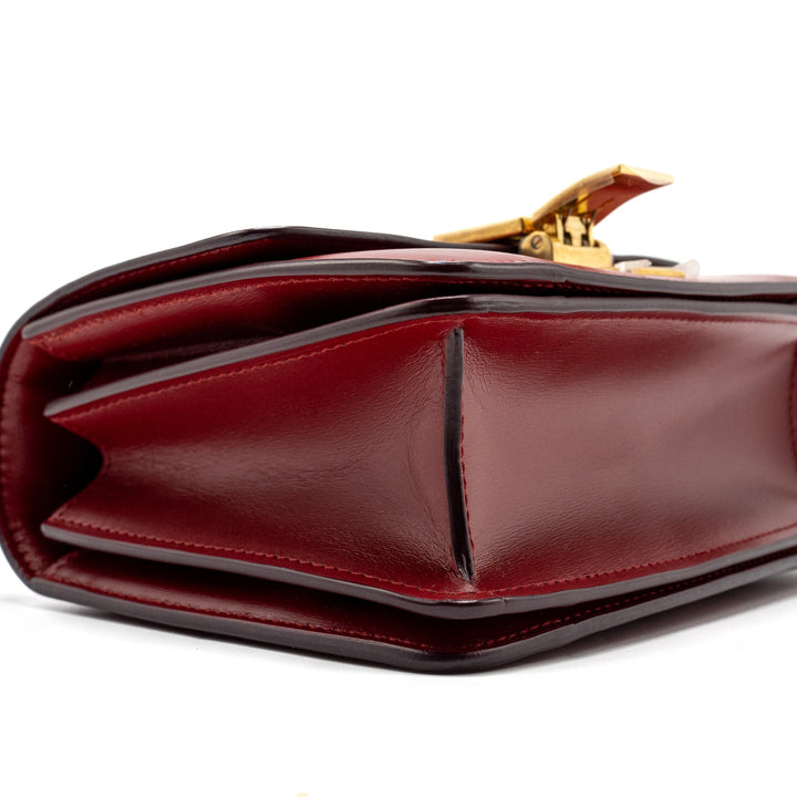 Top Quality Celine Mini classic box bag calfskin red