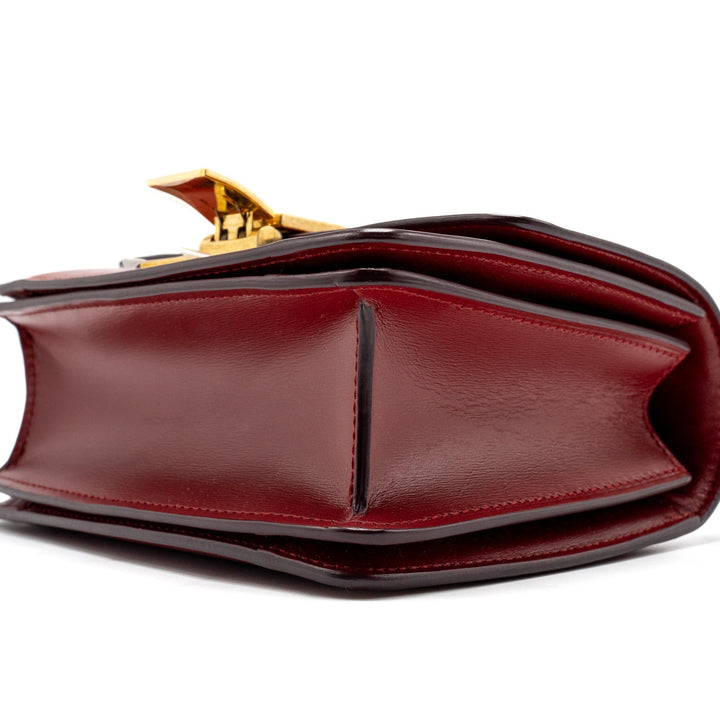 Top Quality Celine Mini classic box bag calfskin red