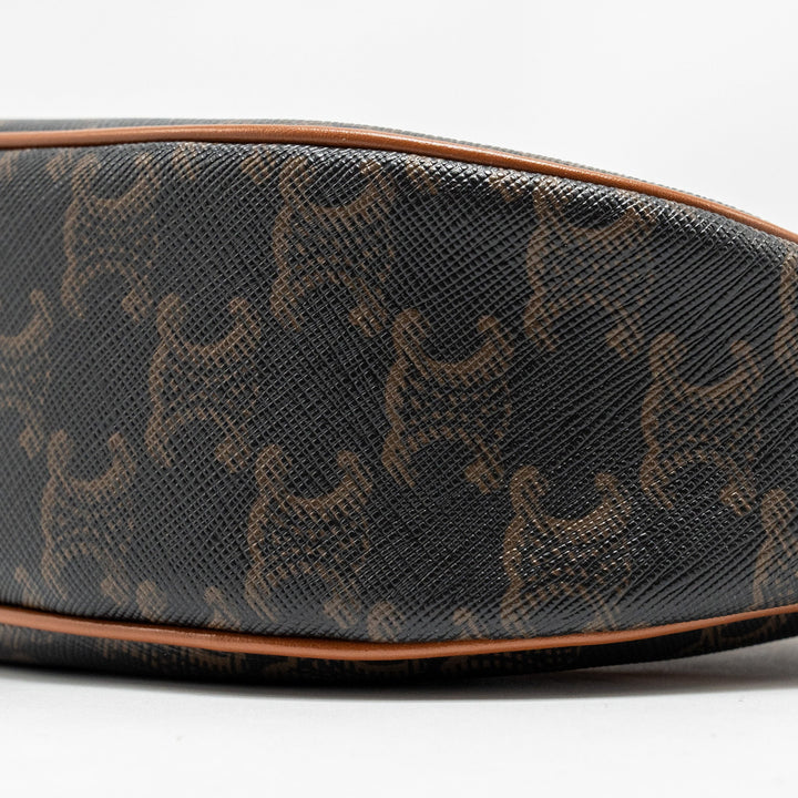 Celine AVA Bag Triomphe Canvas / Calfskin Brown