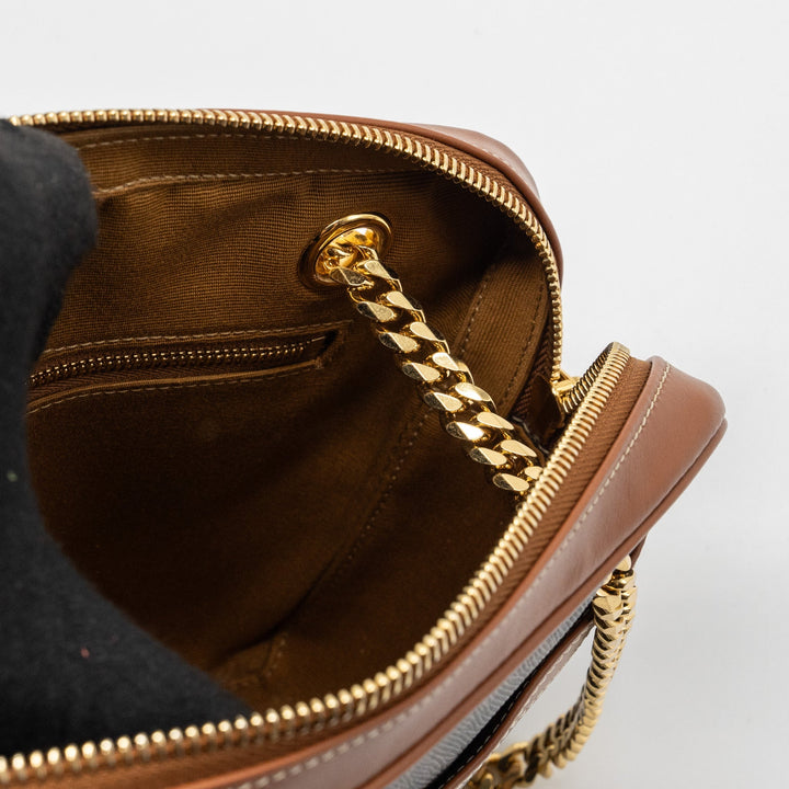 Celine patapans bag triomphe canvas/Leather brown