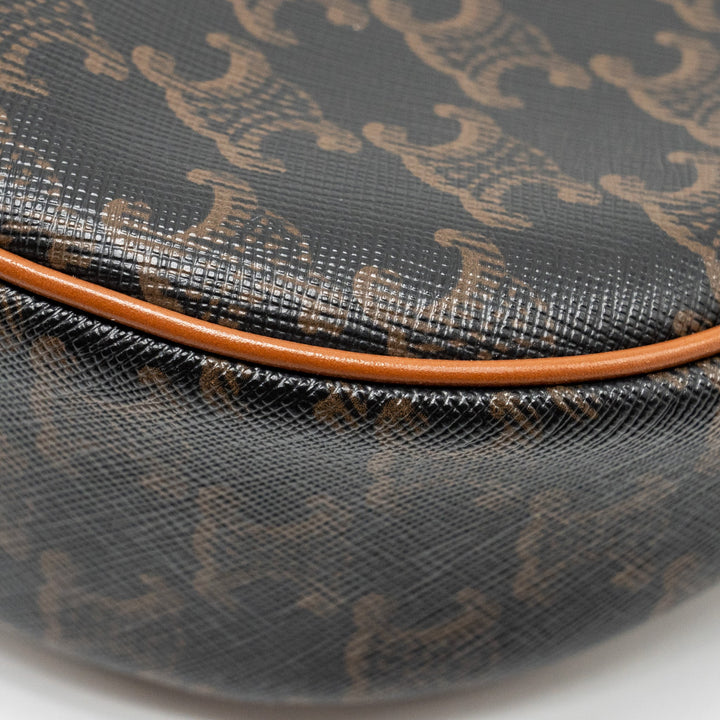Celine AVA Bag Triomphe Canvas / Calfskin Brown