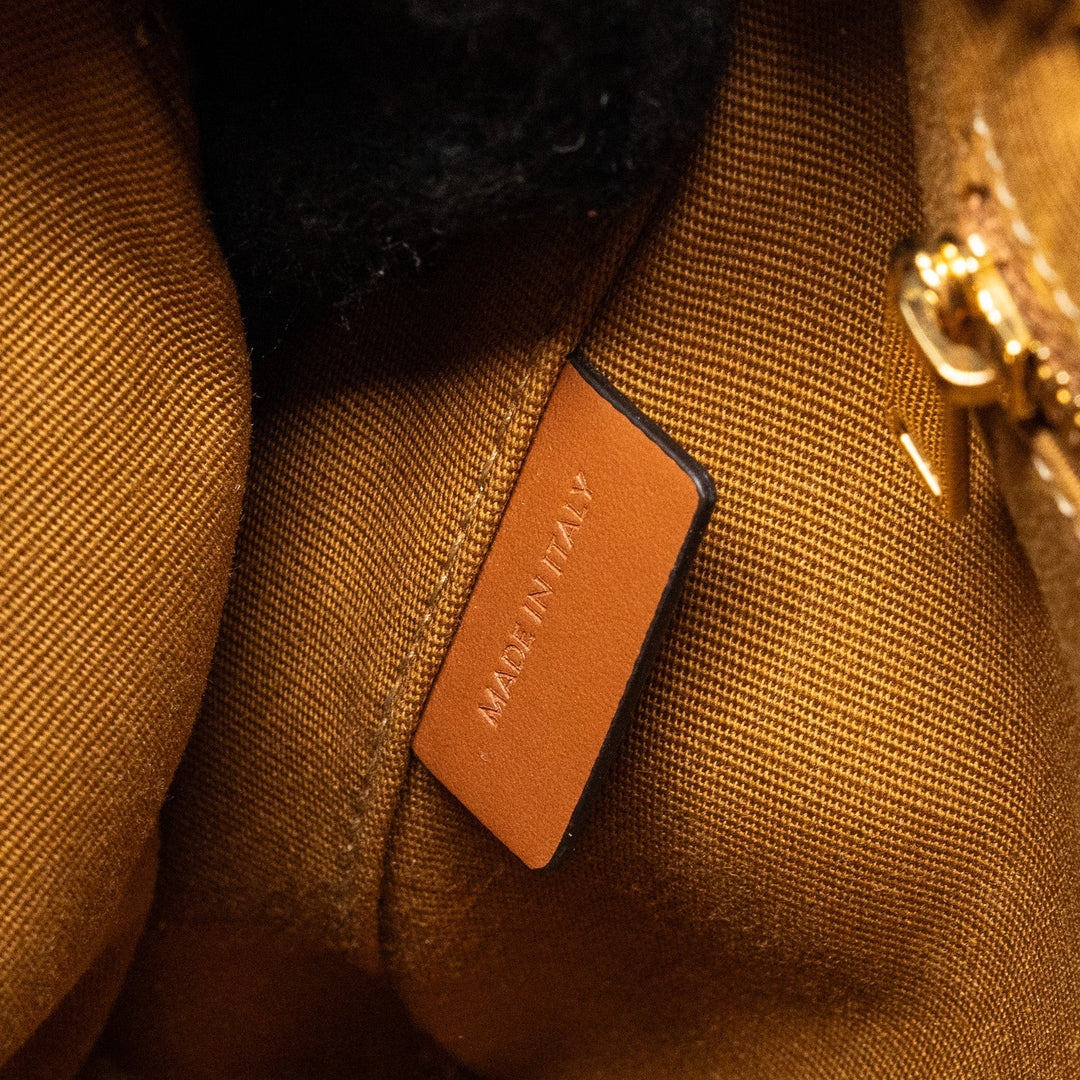 Celine patapans bag triomphe canvas/Leather brown