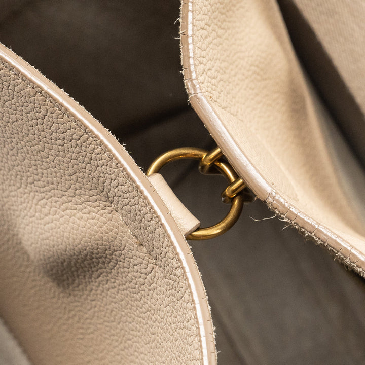 Celine Sangle Bucket Bag Calfskin Light Grey