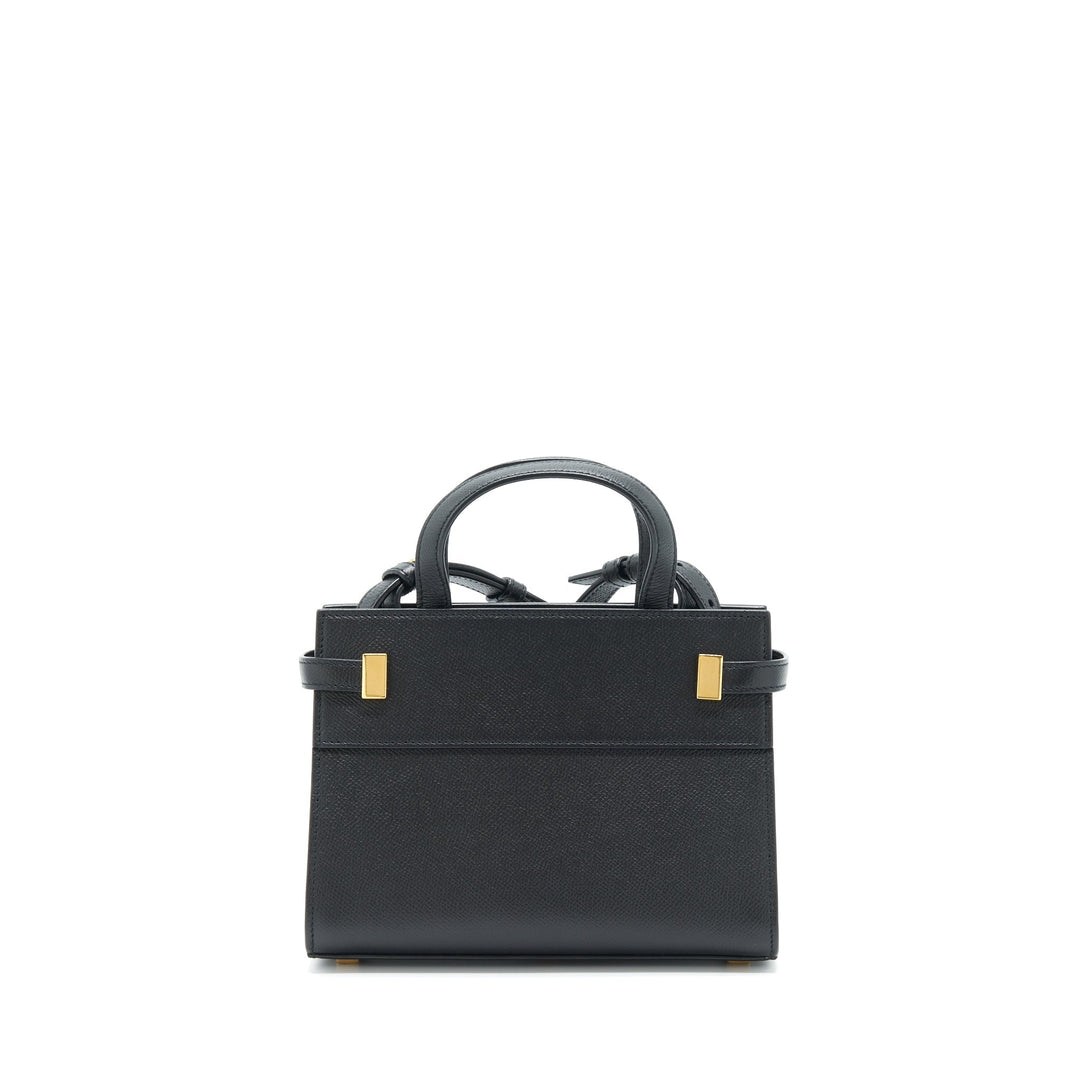 Saint Laurent/YSL Manhattan Nano Shopping Bag Calfskin Black GHW