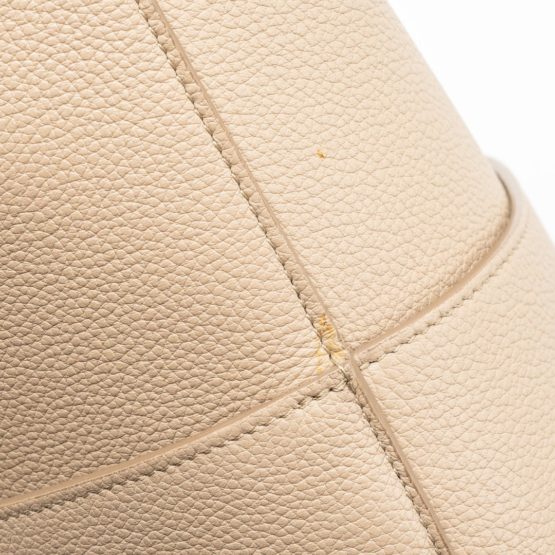Celine Sangle Bucket Bag Calfskin Light Grey