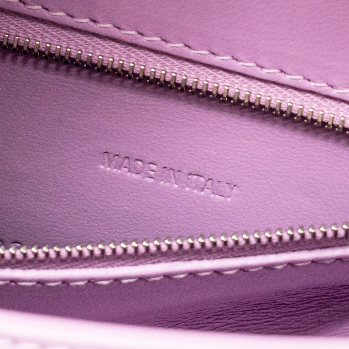 Top Quality Balenciaga Small Hourglass Bag Calfskin Light Purple SHW