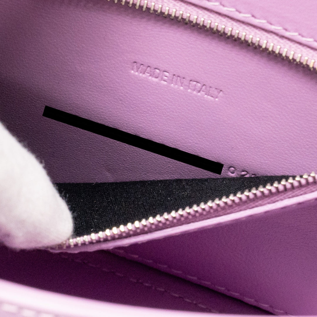 Top Quality Balenciaga Small Hourglass Bag Calfskin Light Purple SHW