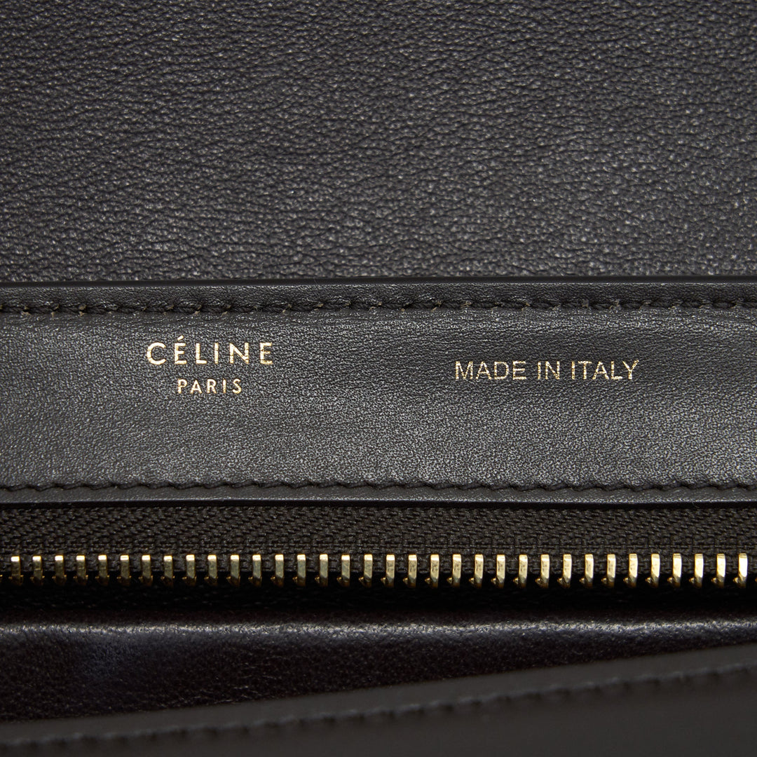Top Quality Celine SMALL TRAPEZE BAG MULTI COLOR BEIGE/ BURGUNDY/ GREEN