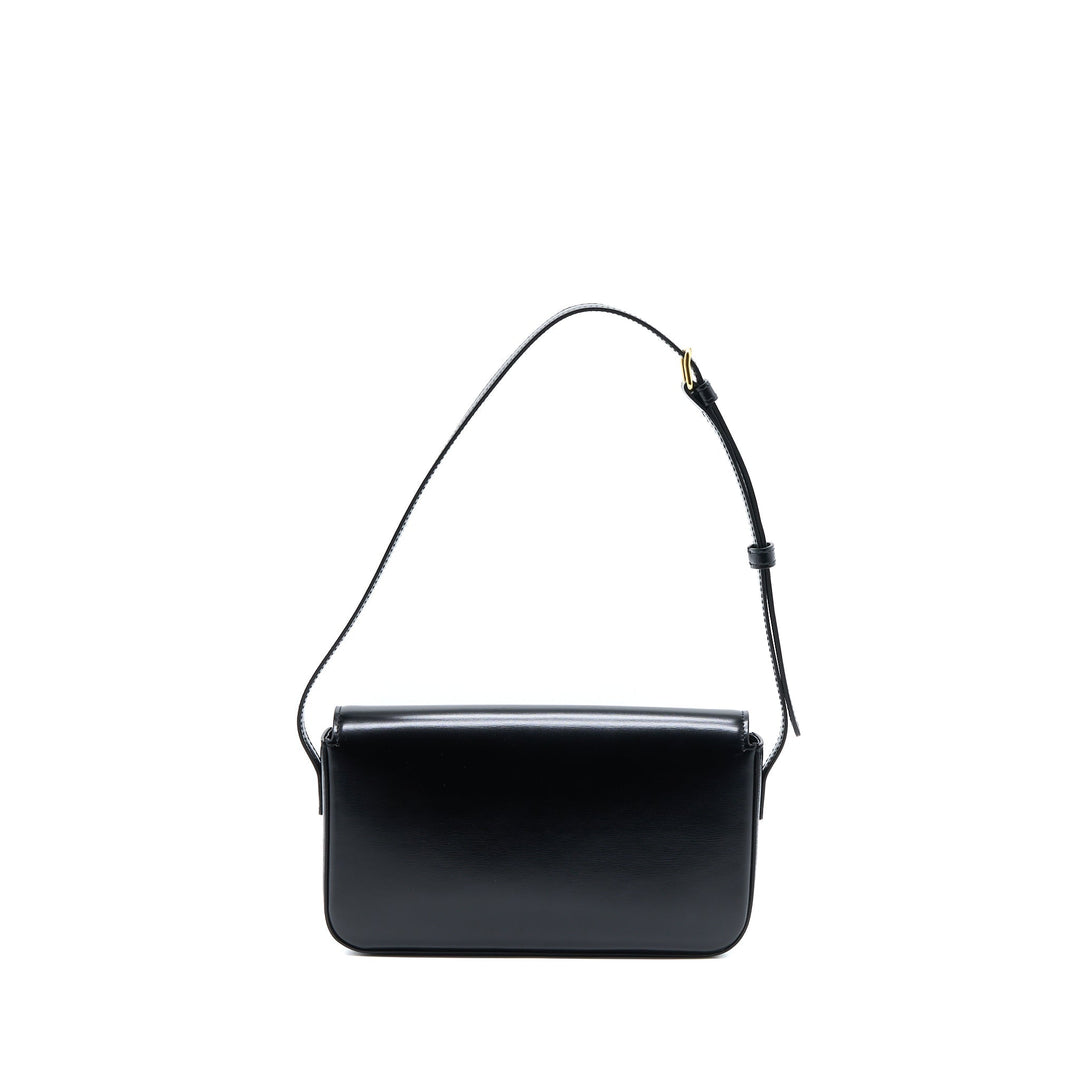 Top Quality Celine Triomphe Shoulder Bag Calfskin Black