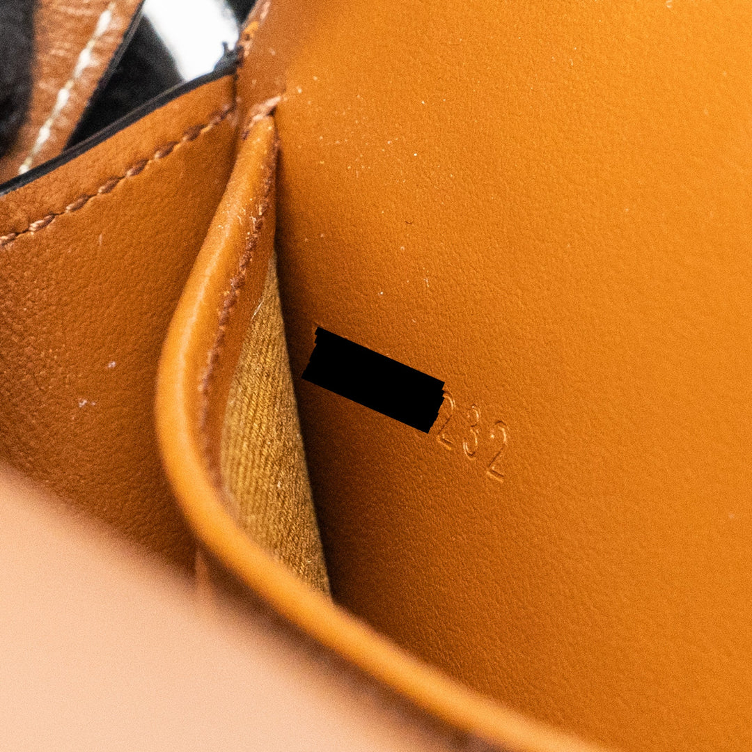 Top Quality Celine wallet on strap triomphe canvas / leather tan