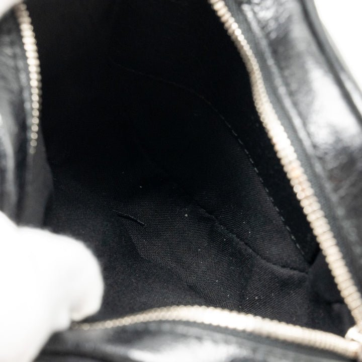 Top Quality Balenciaga Le Cagole Heart Mini Bag Lambskin Black SHW