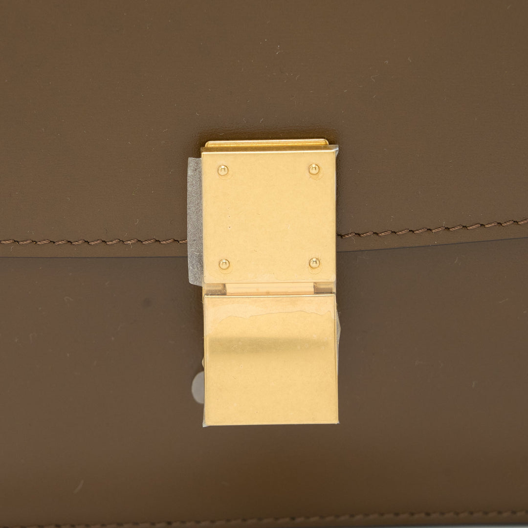 Top Quality Celine Teen Classic Bag in Box Calfskin Camel