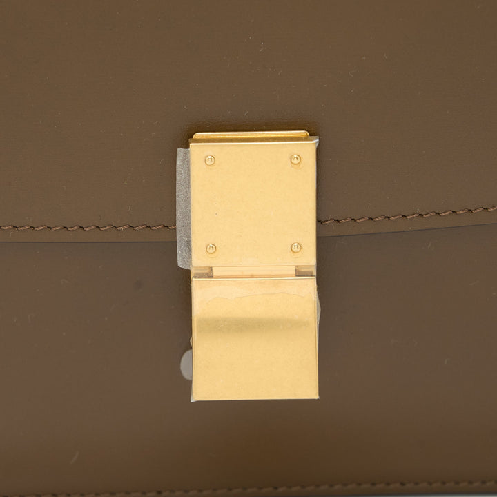 Top Quality Celine Teen Classic Bag in Box Calfskin Camel