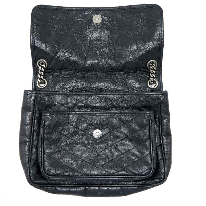 Saint Laurent/YSL Medium Niki Bag Calfskin Black SHW