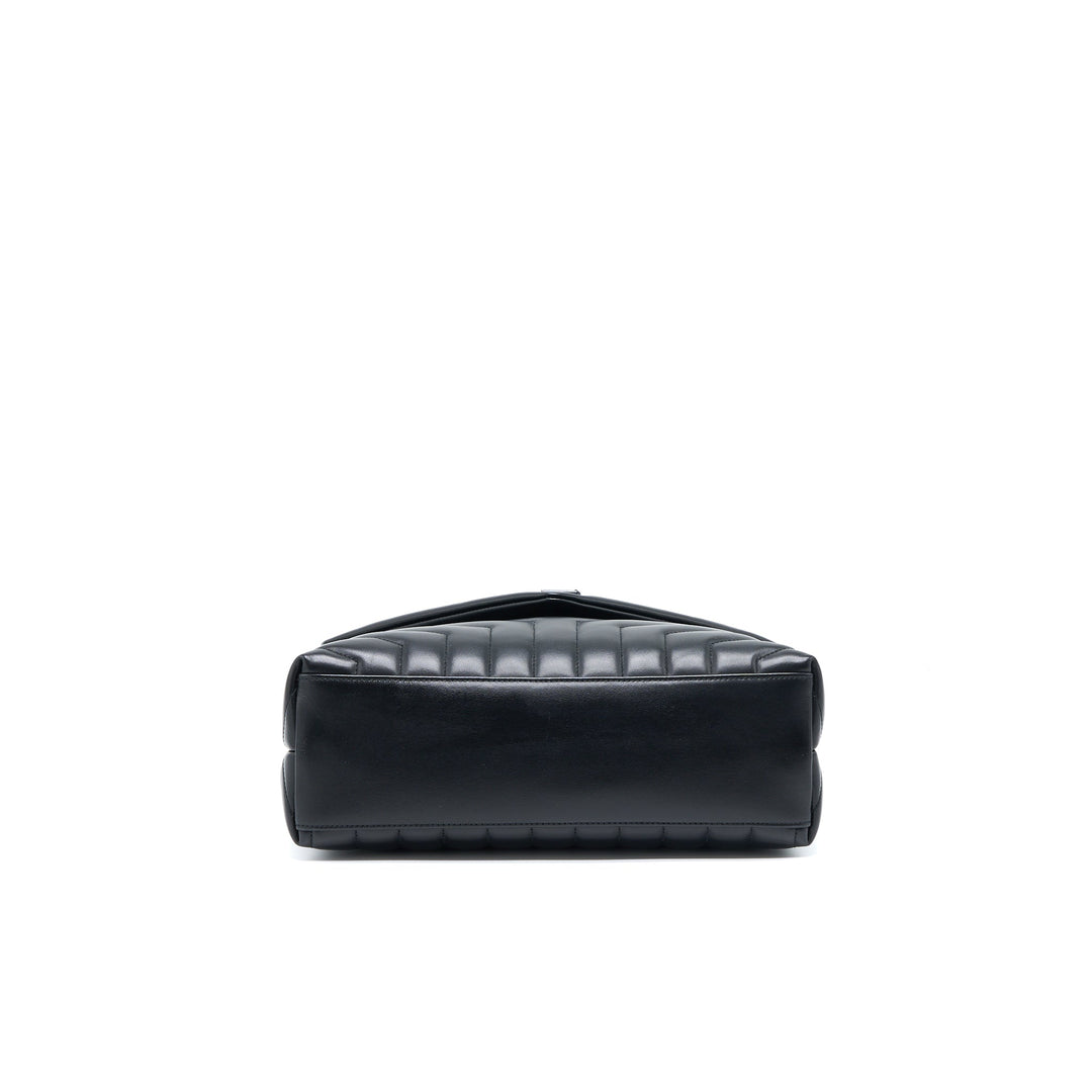 Saint Laurent / YSL Medium LouLou Shoulder Bag Calfskin Black with Black Hardware