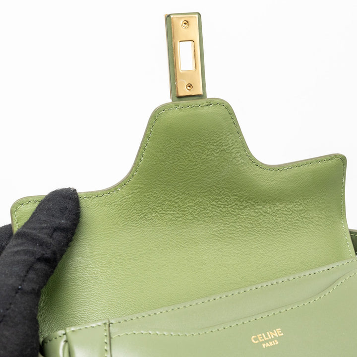 Top Quality Celine Small Besace Bag Calfskin Light Khaki