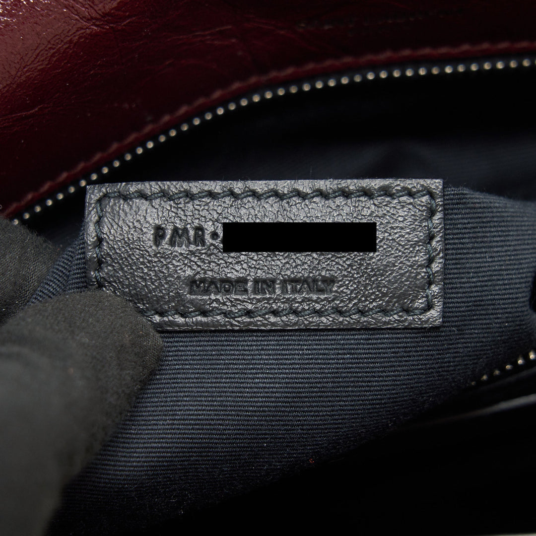 Saint Laurent Medium Niki Shinny Leather Burgundy