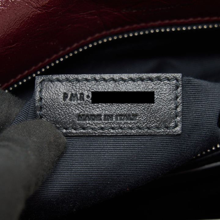 Saint Laurent Medium Niki Shinny Leather Burgundy
