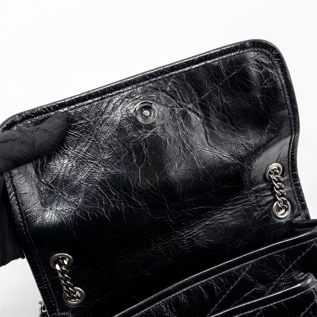 Saint Laurent Baby Niki Leather Black SHW