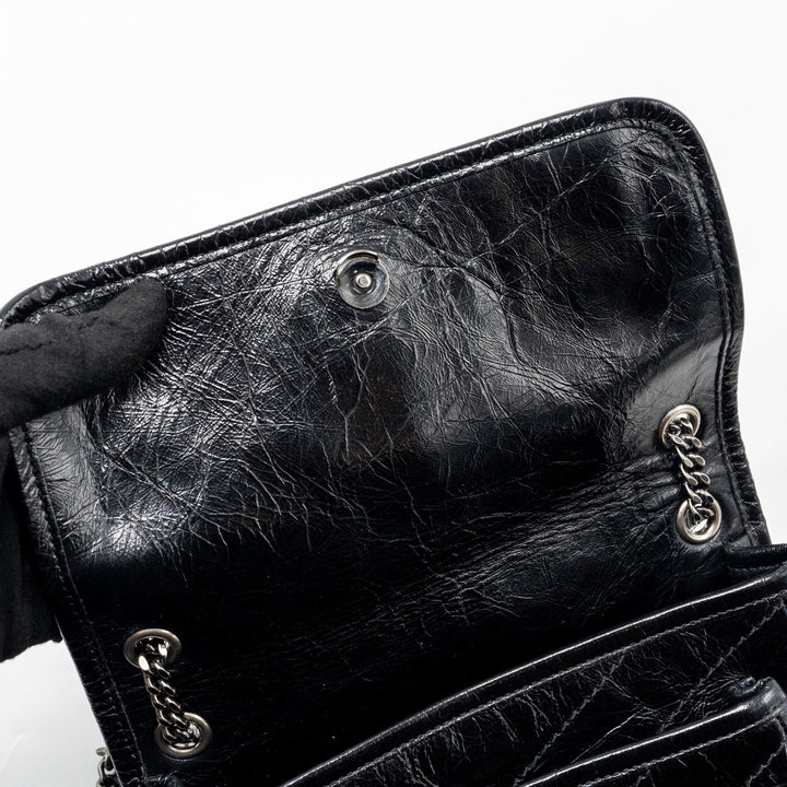 Saint Laurent Baby Niki Leather Black SHW