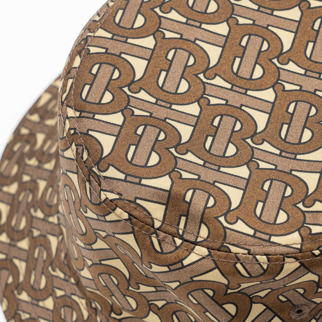 Burberry size M TB monogram bucket hat brown