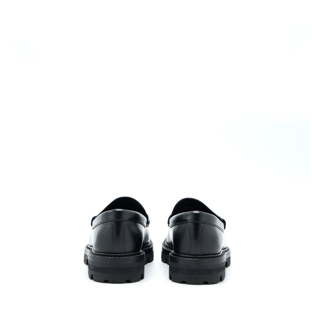 Top Quality Celine Size 38 Triomphe Chunky Loafer Calfskin Black