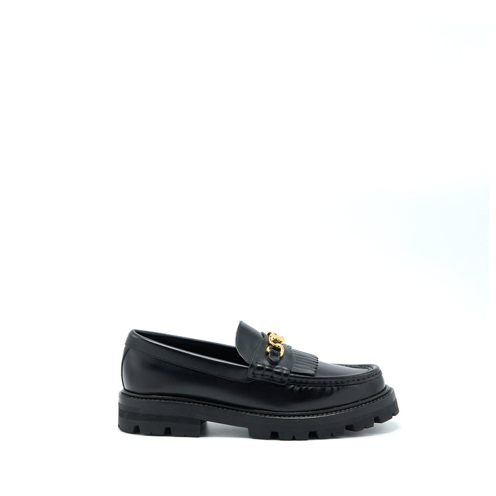 Top Quality Celine Size 38 Triomphe Chunky Loafer Calfskin Black