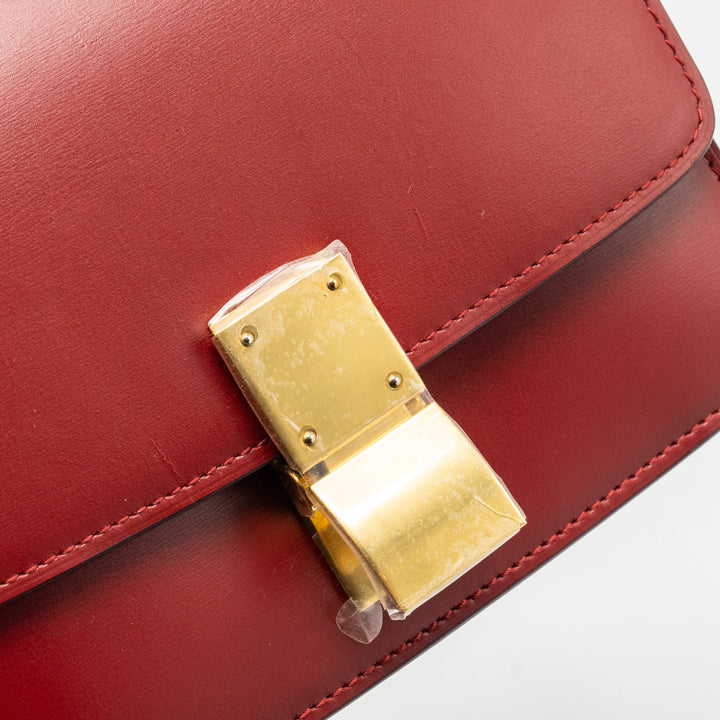 Top Quality Celine Mini classic box bag calfskin red