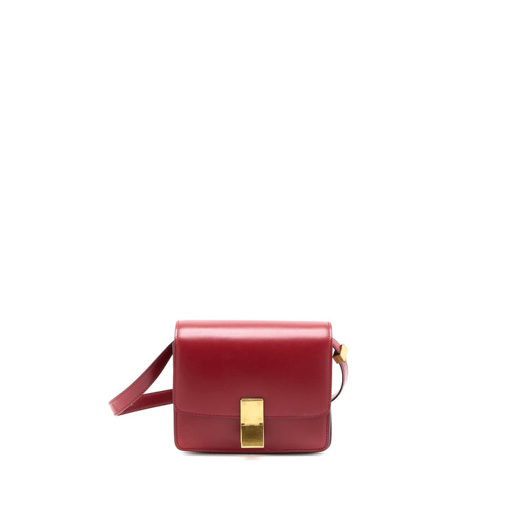 Top Quality Celine Small Classic Box Bag Calfskin Red