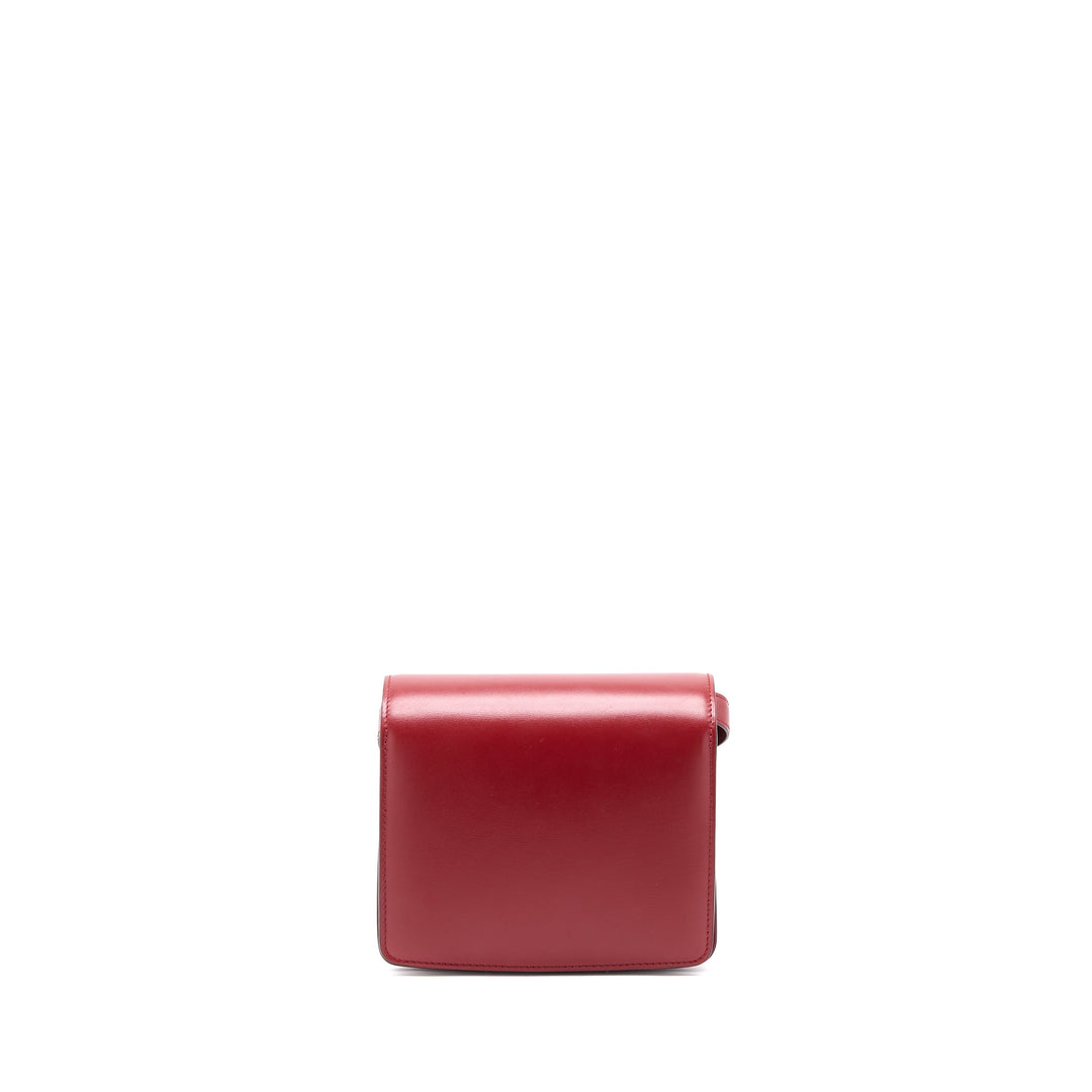 Top Quality Celine Small Classic Box Bag Calfskin Red