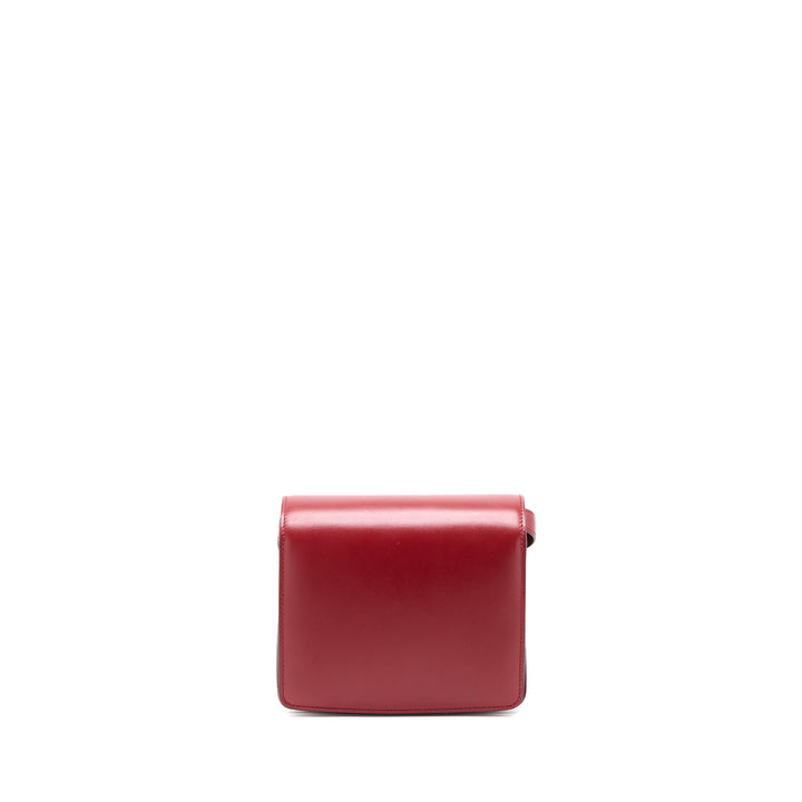 Top Quality Celine Small Classic Box Bag Calfskin Red