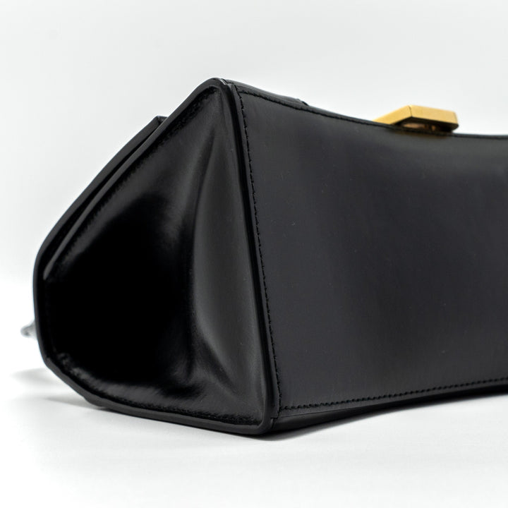 Top Quality Balenciaga Hourglass S Calfskin Black GHW