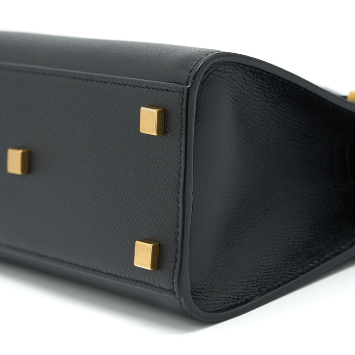 Saint Laurent/YSL Manhattan Nano Shopping Bag Calfskin Black GHW
