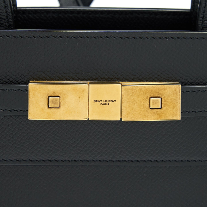 Saint Laurent/YSL Manhattan Nano Shopping Bag Calfskin Black GHW