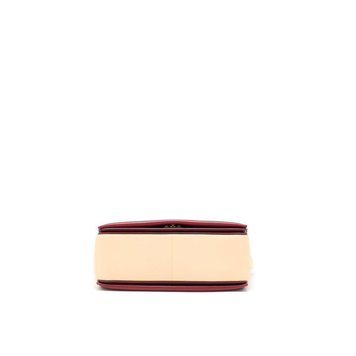 Celine Frame Bag Calfskin Ruby/Nude