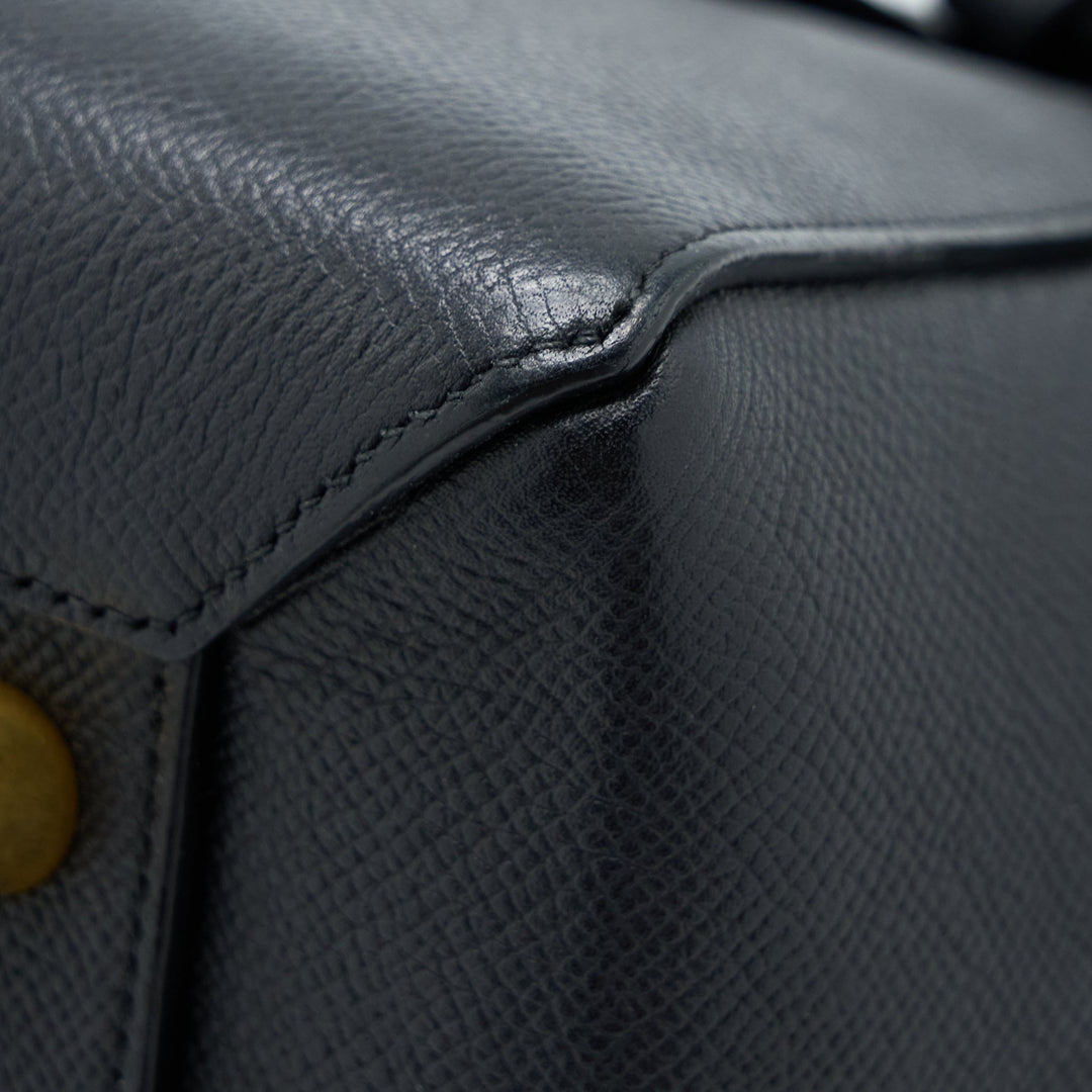 Top Quality Celine Mini Belt Bag Grained Calfskin Black