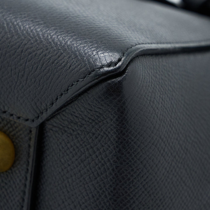 Top Quality Celine Mini Belt Bag Grained Calfskin Black